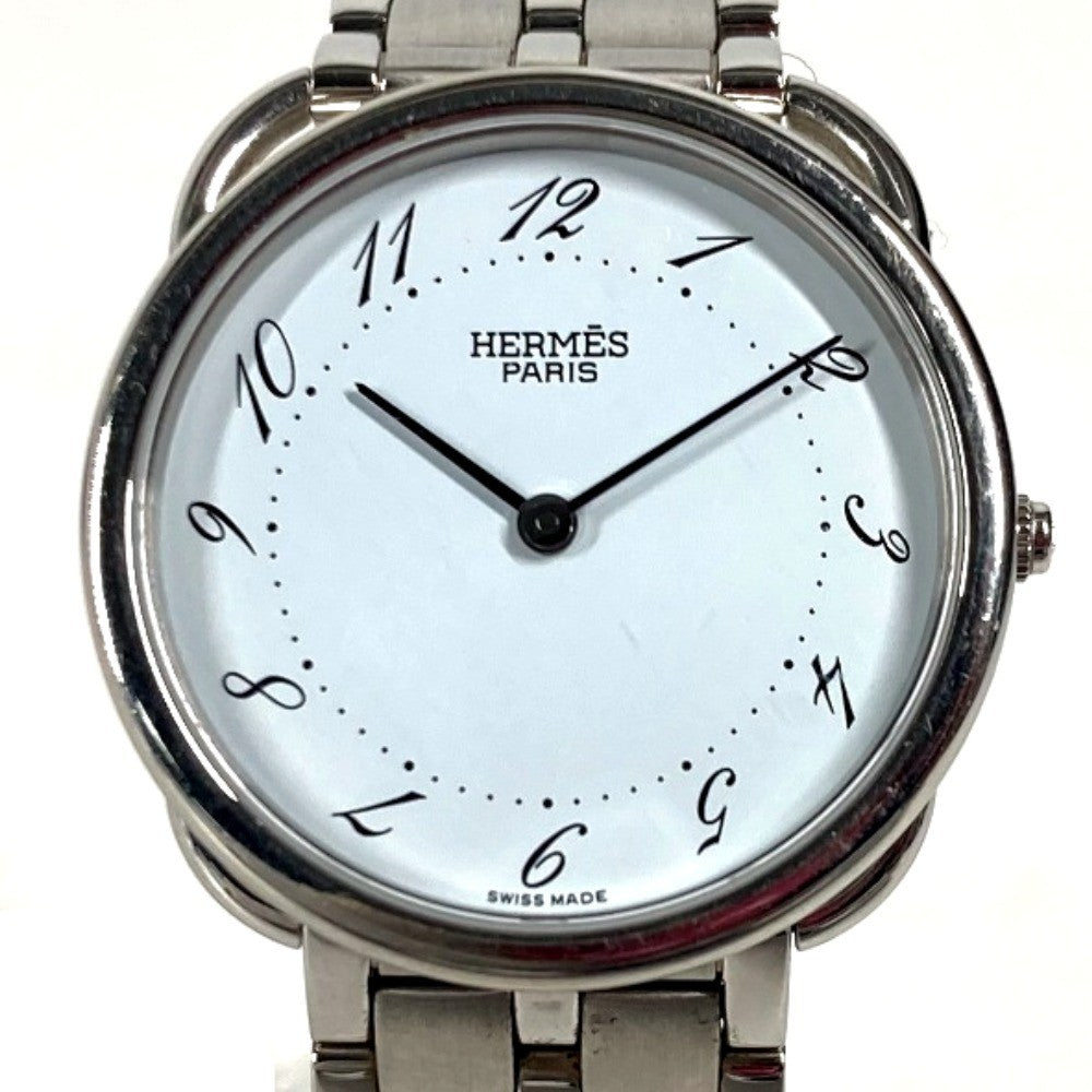 HERMES Watches Quartz Stainless Steel Silver Arceau blue dial Women d