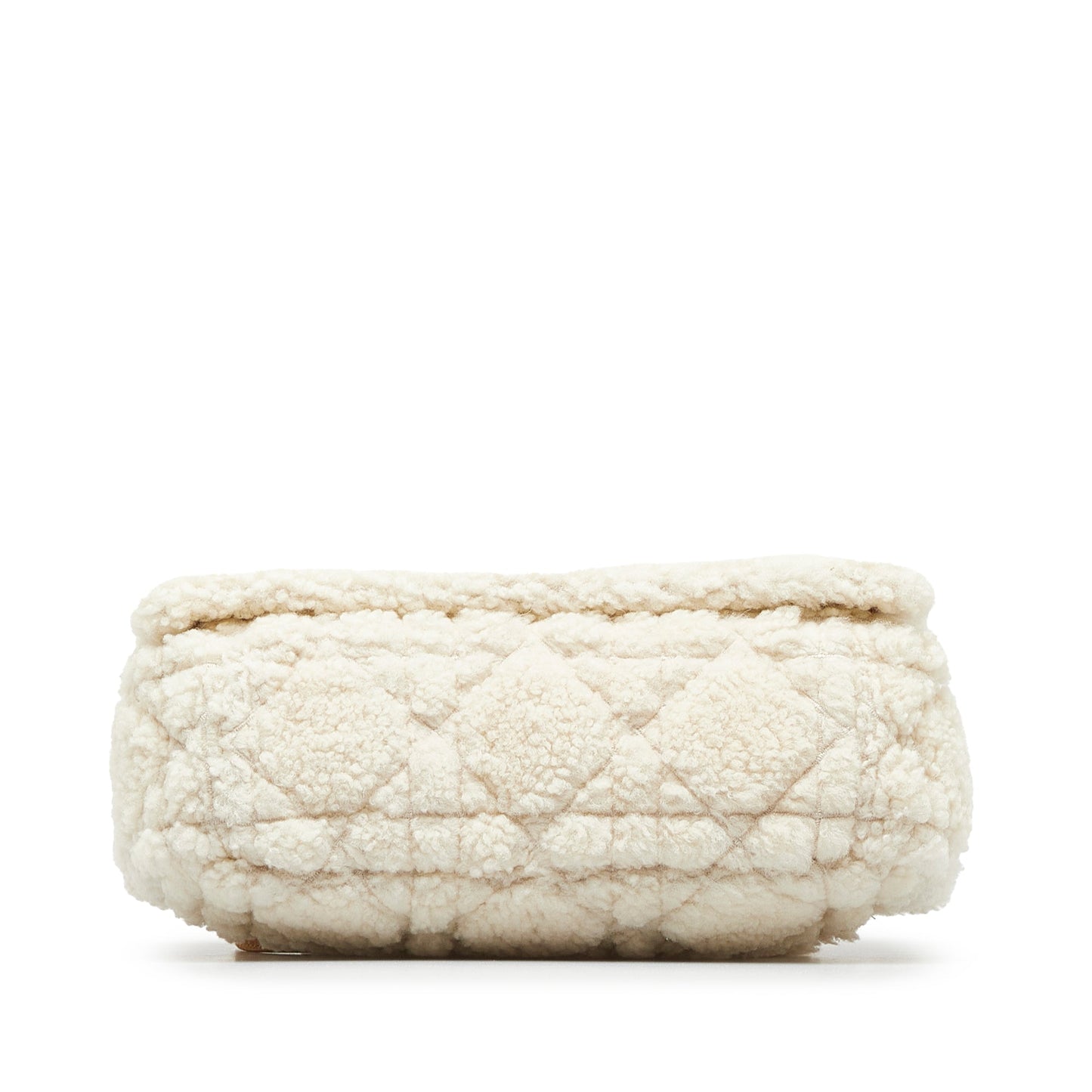 DIOR Medium Cannage Shearling Caro Shoulder Bag