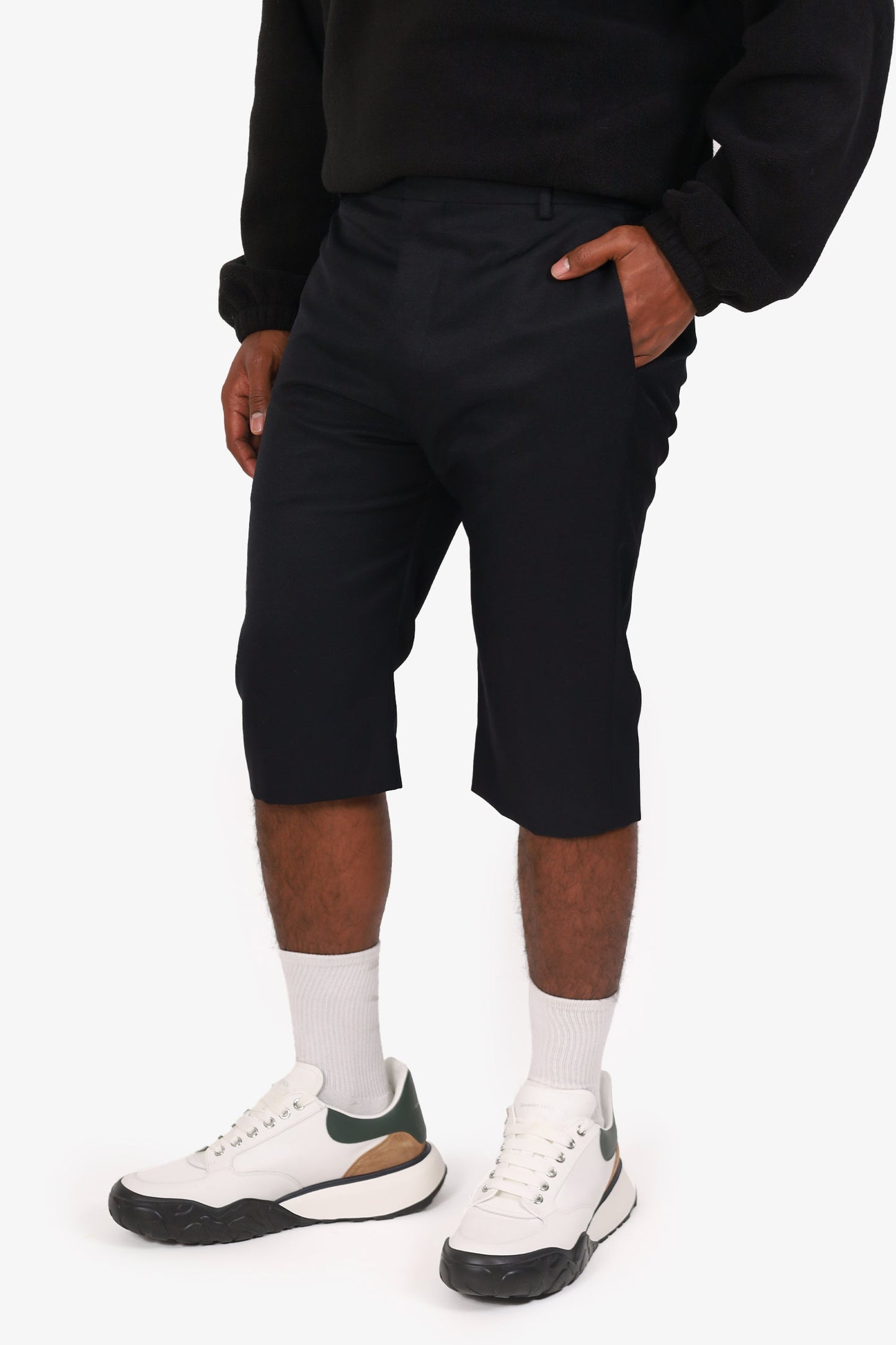 Balenciaga Black Cropped Tro rs Size 50 Mens