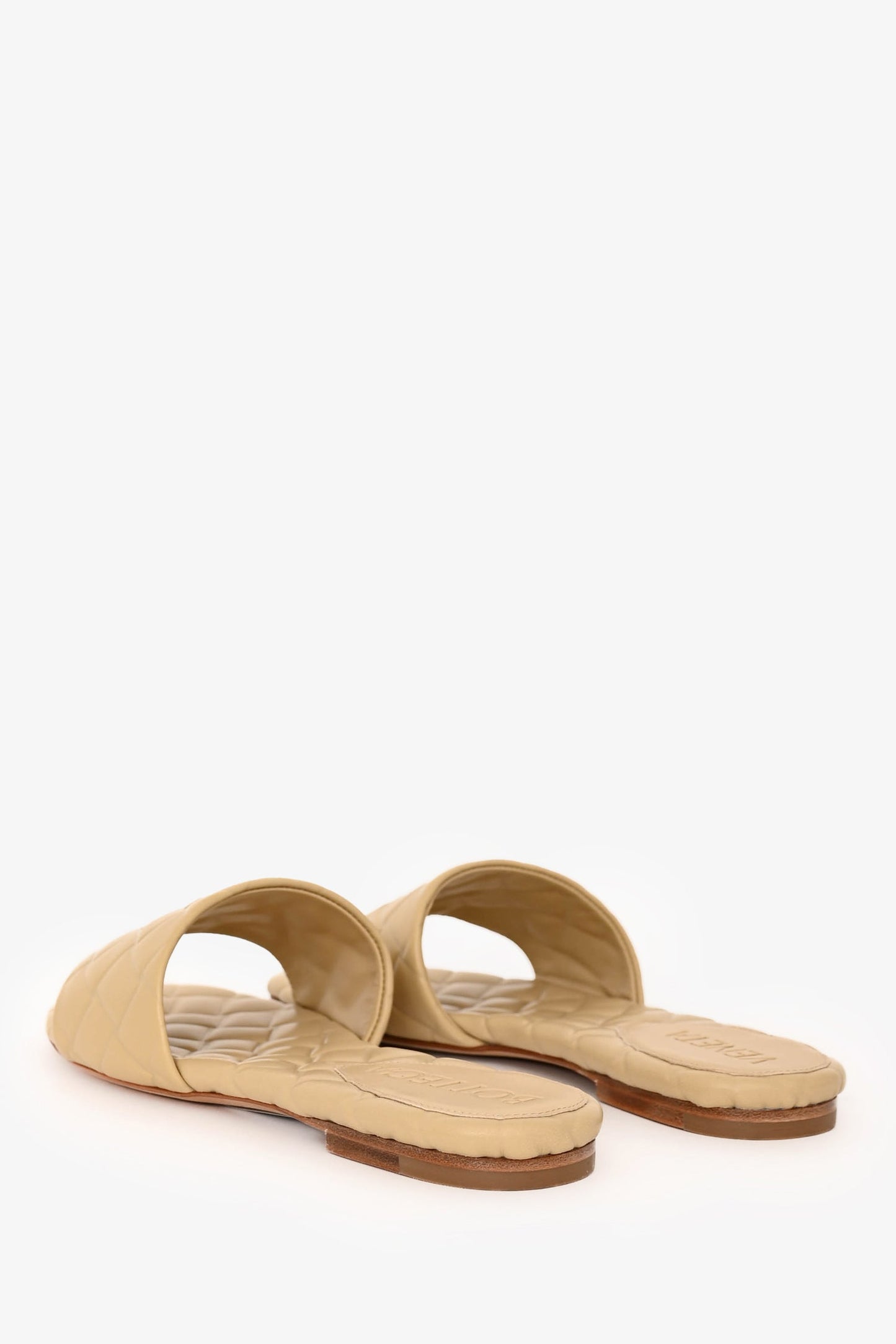 Bottega Veneta Beige Leather Amy Sandals Size 35