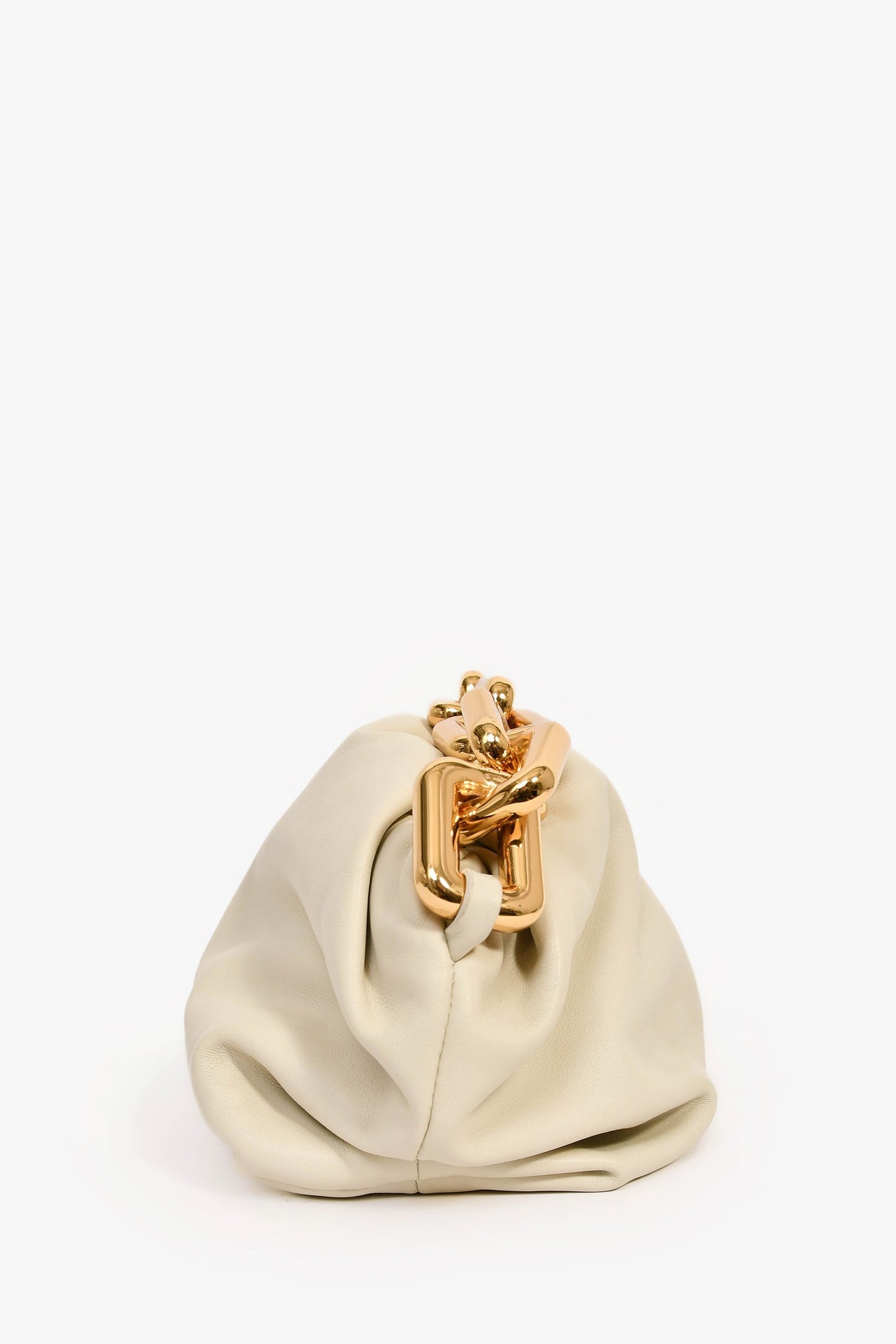 Bottega Veneta Beige Chain Pouch Bag