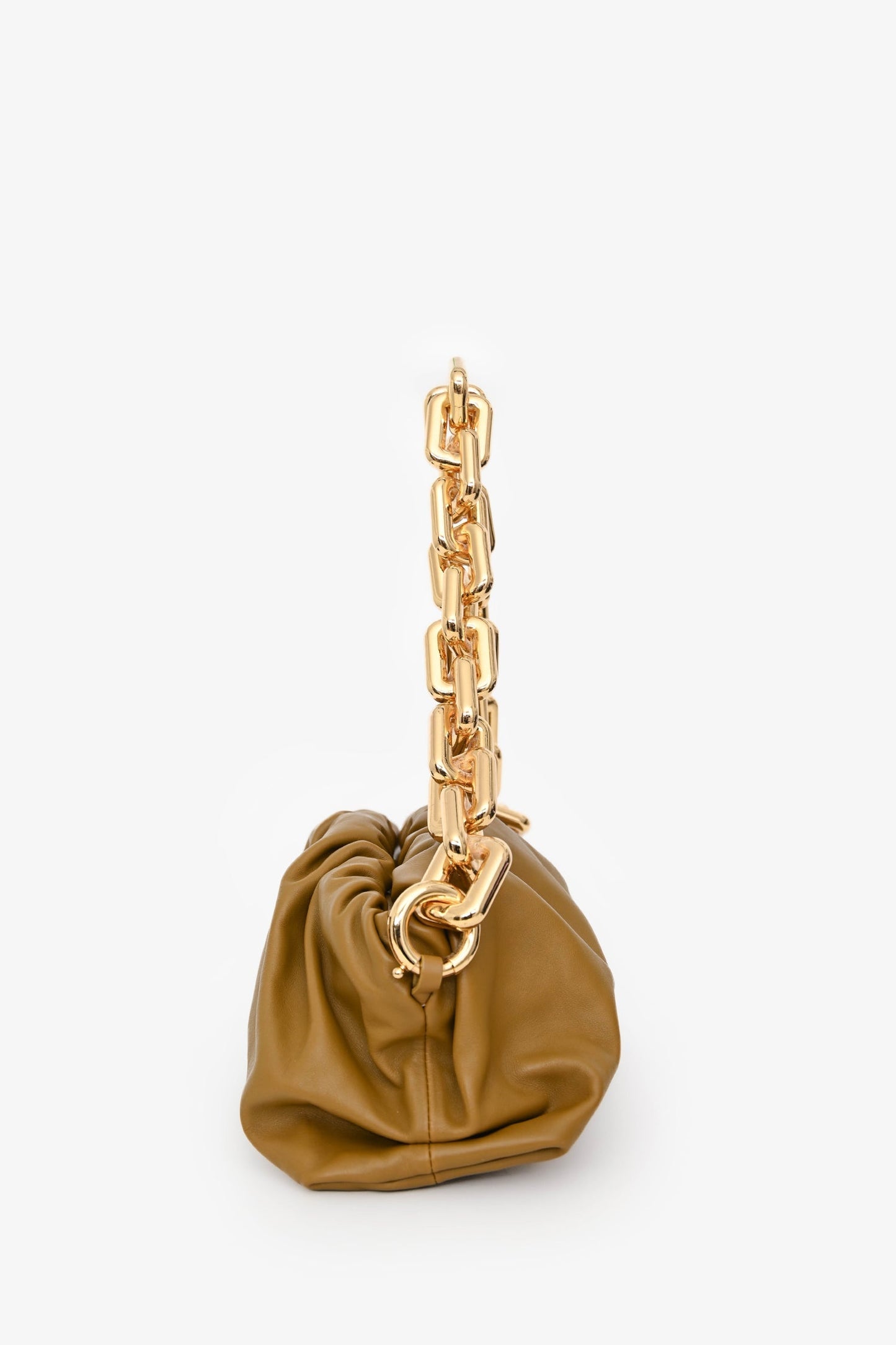 Bottega Veneta Brown Leather Chain Pouch