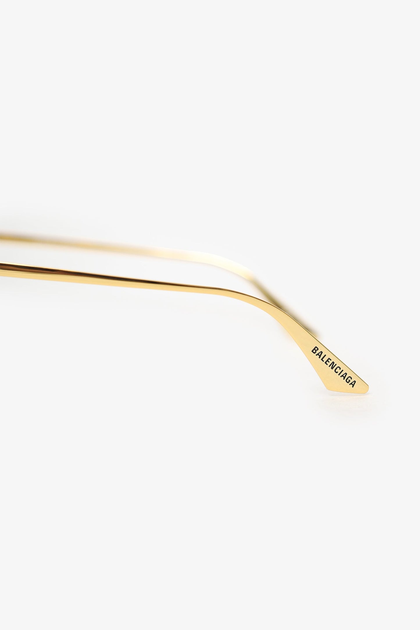 Balenciaga Gold Tone Cat-Eye Sunglasses