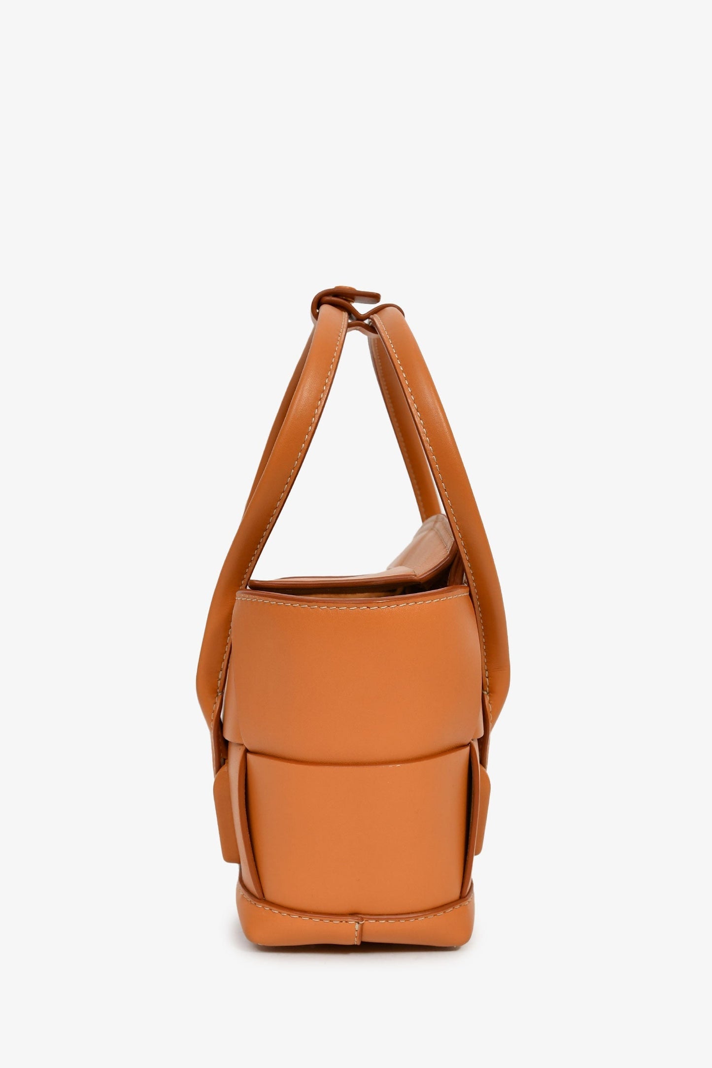 Bottega Veneta Brown Leather Intrecciato Acro Crossbody