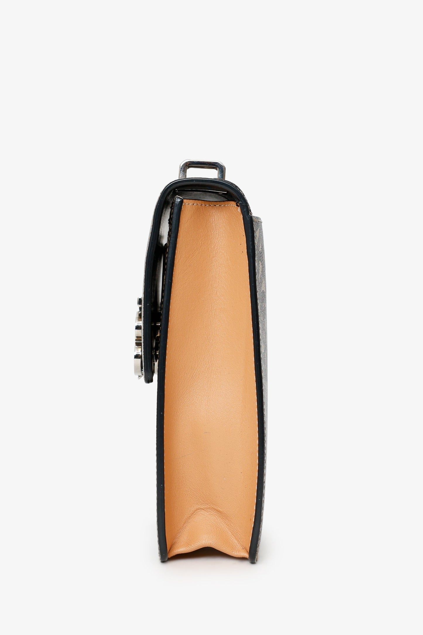 Burberry Brown TB Monogram Print E-Canvas Robin Bag