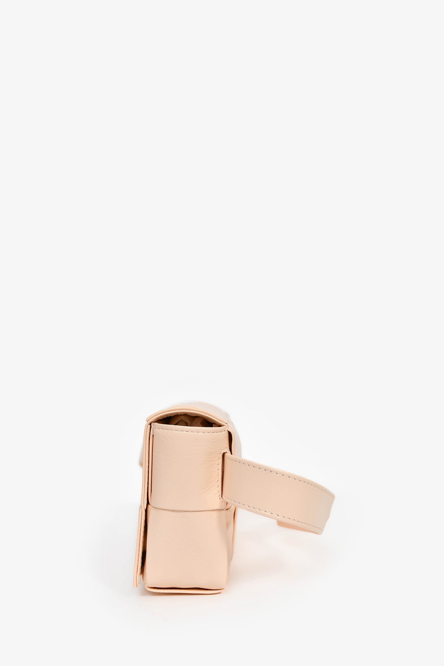 Bottega Veneta Pink Leather Intrecciato Belt Bag