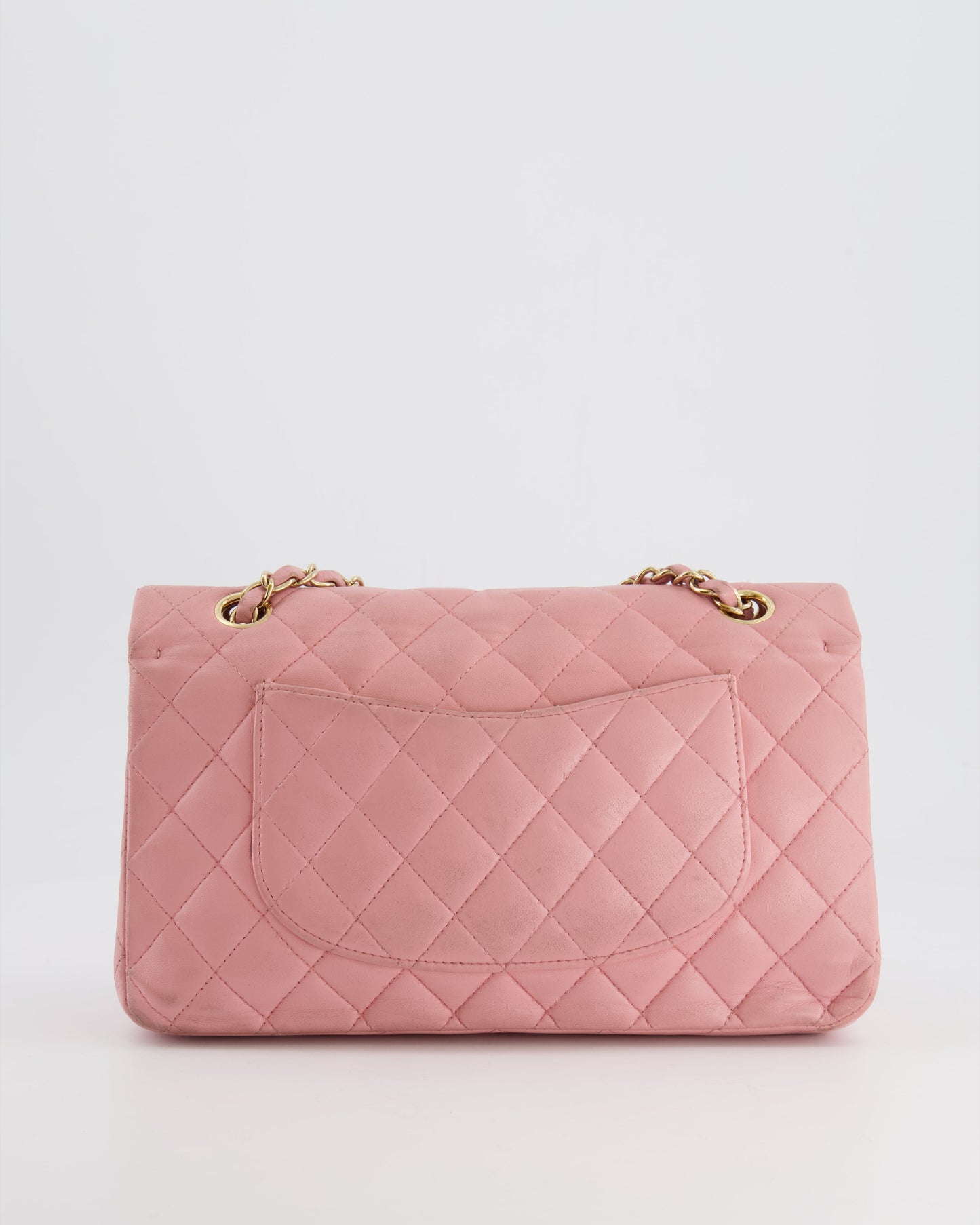 *FIRE PRICE* Chanel Bubblegum Pink Classic Medium Double Flap Bag in Lambskin Leather with 24K Gold Hardware
