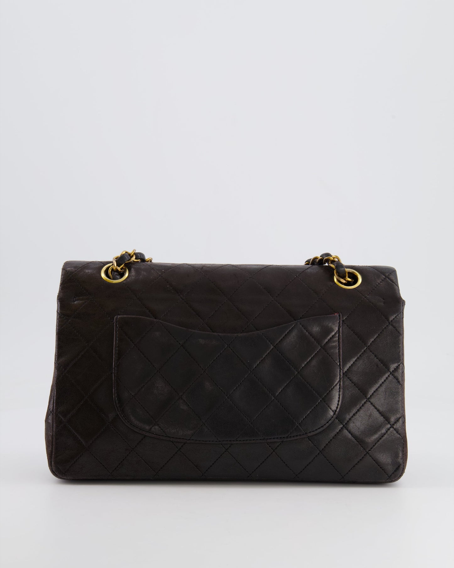 *FIRE PRICE* Chanel Brown Medium Classic Double Flap Bag in Lambskin Leather with 24K Gold Hardware