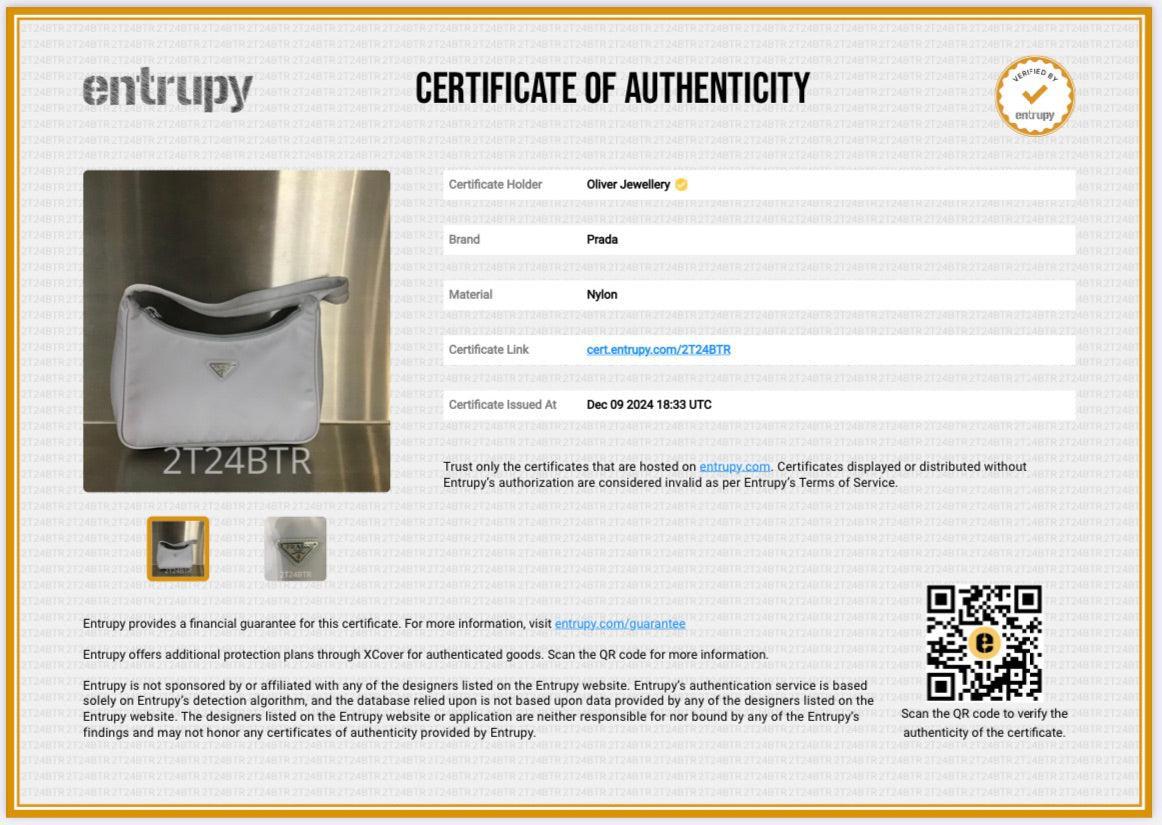 Prada 2022 Grey Re-Edition 2000 Re-Nylon Mini Bag