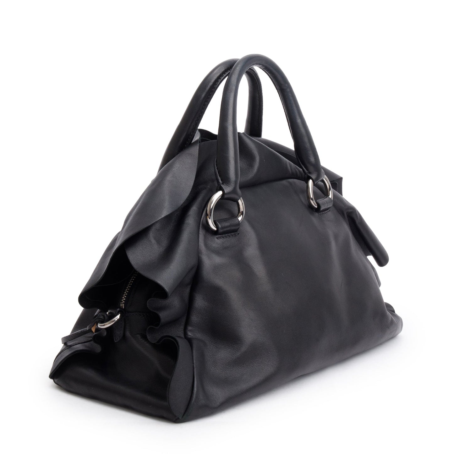 Prada Black Nappa Leather Handle Bag