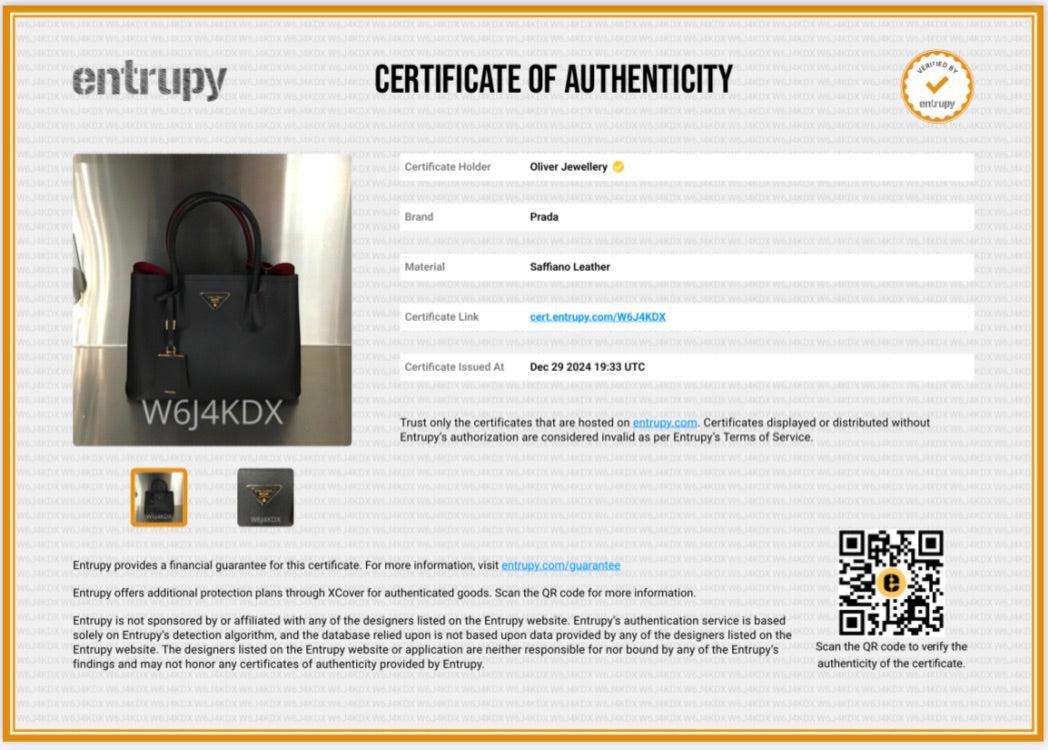 Prada Black Saffiano Lux Small Cuir Double Tote