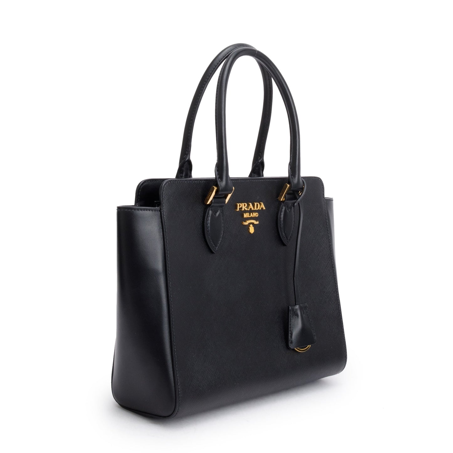 Prada Black Saffiano Soft Calf Leather Tote