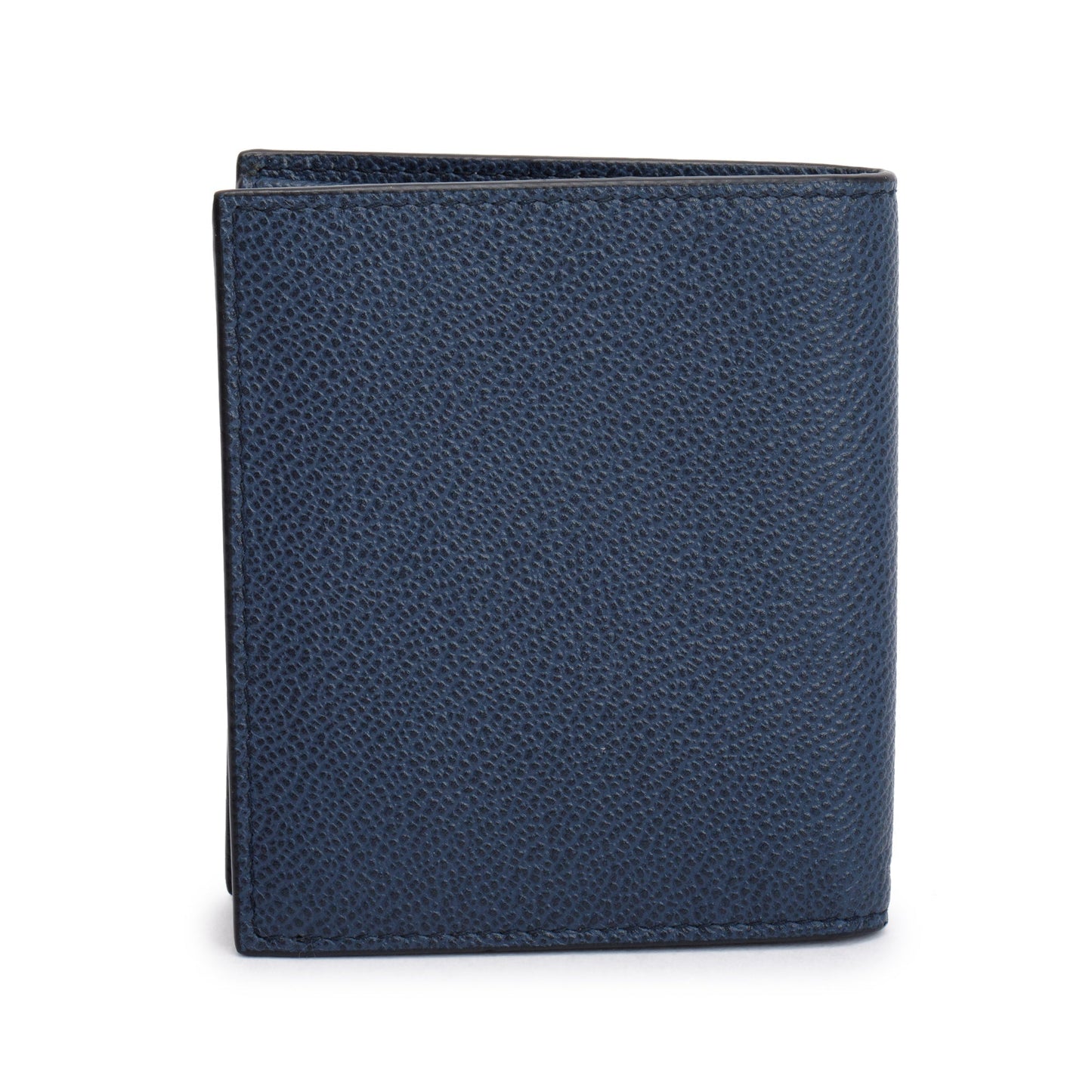 Prada Navy Leather Bi-Fold Wallet