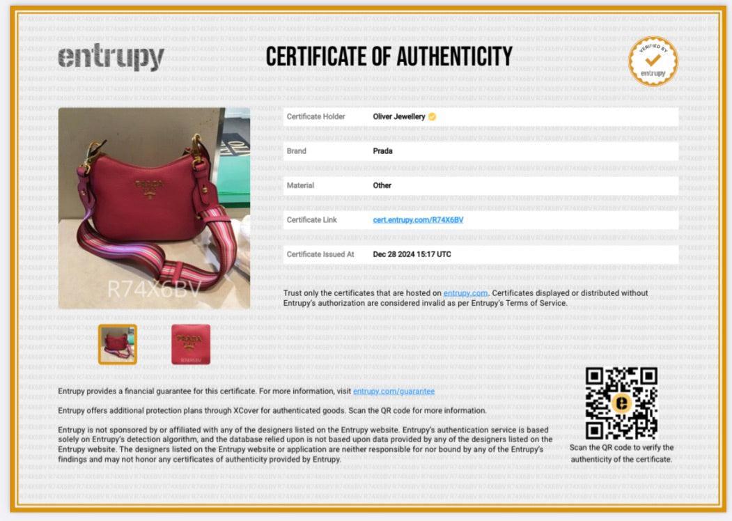 Prada Pink Vitello Phenix Logo Crossbody Bag