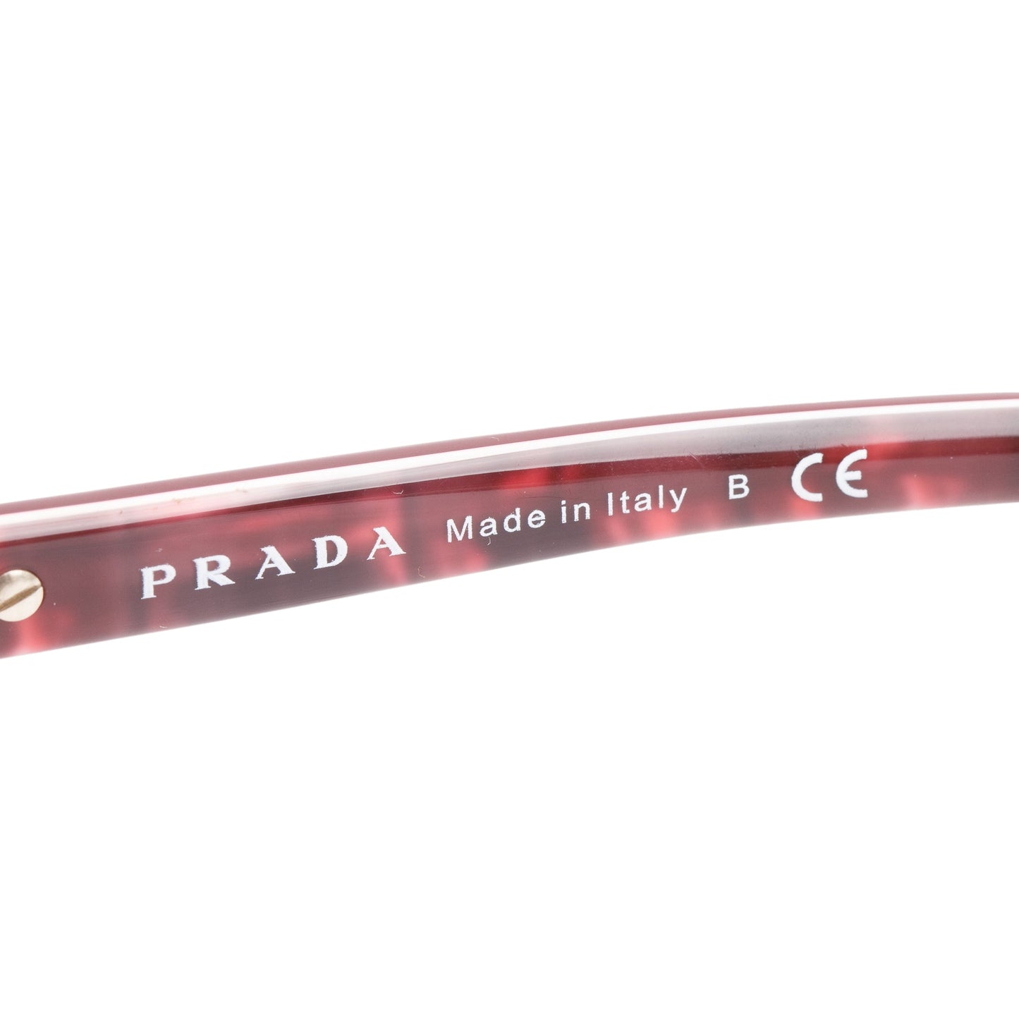 Prada SPR 04N Burgundy Acetate Square Sunglasses
