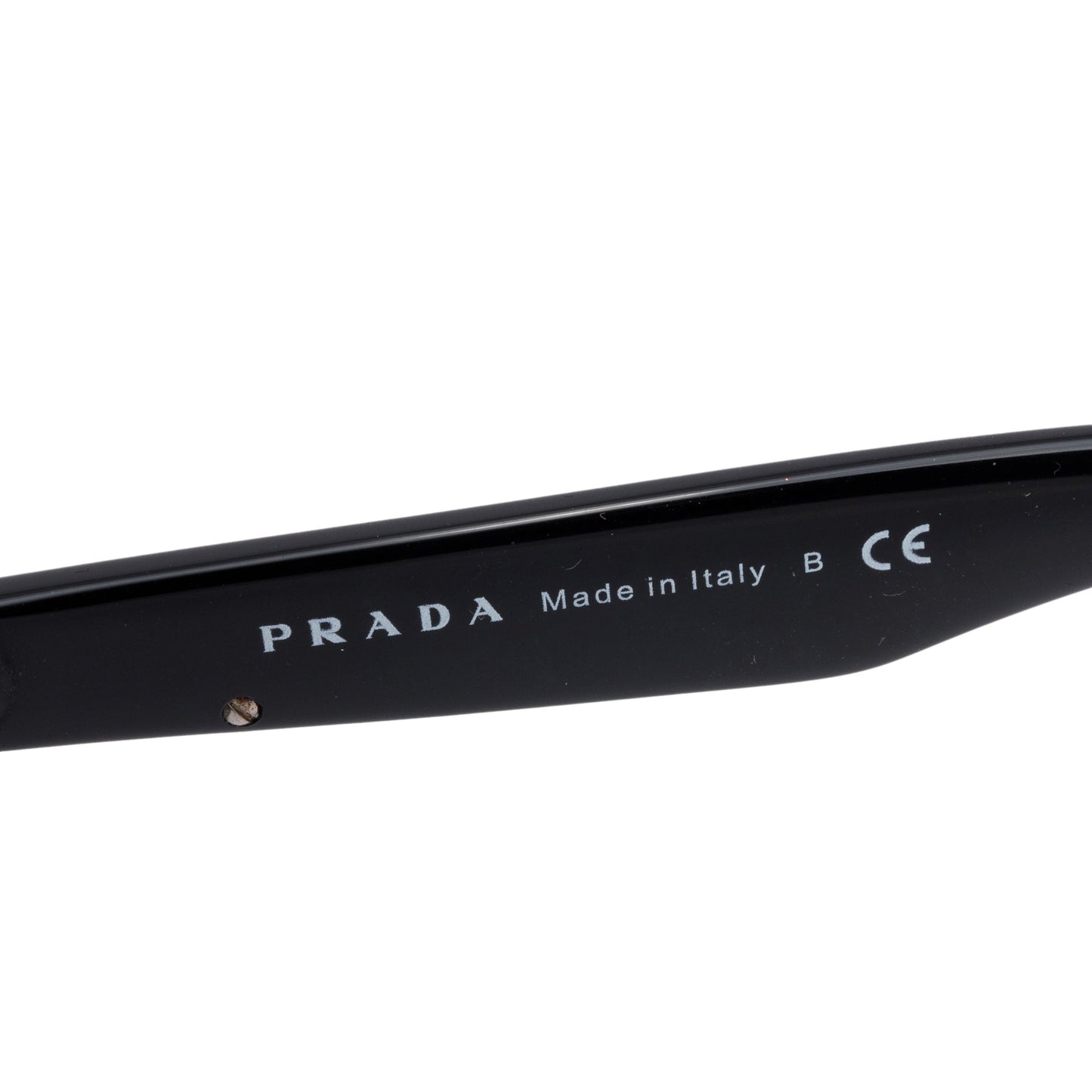 Prada SPR19S Black Acetate Square Sunglasses