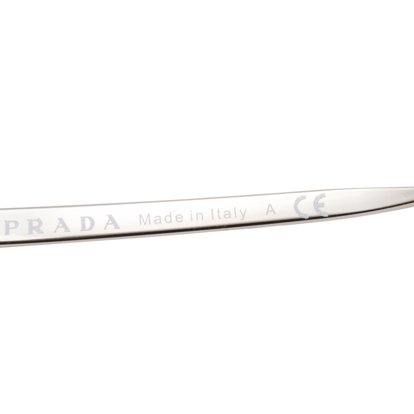 Prada SPR52S Brown/Silver-Tone Metal Square Sunglasses