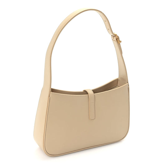 Saint Laurent Smooth Calfskin Le 5 A 7 Hobo Dark Beige