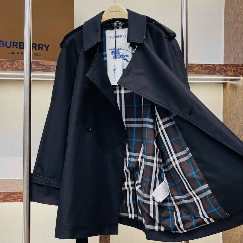 Burberry Throat Lock Cotton Gabardine Trench Coat