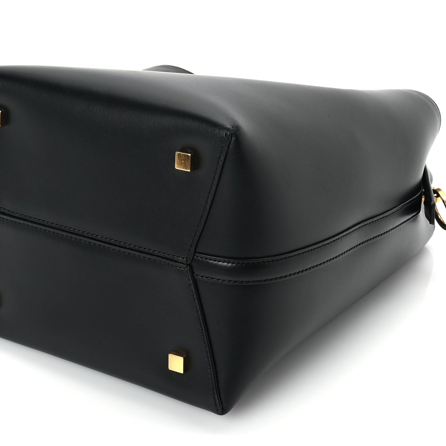 Saint Laurent Shiny Calfskin Le 37 Small Bucket Bag Black