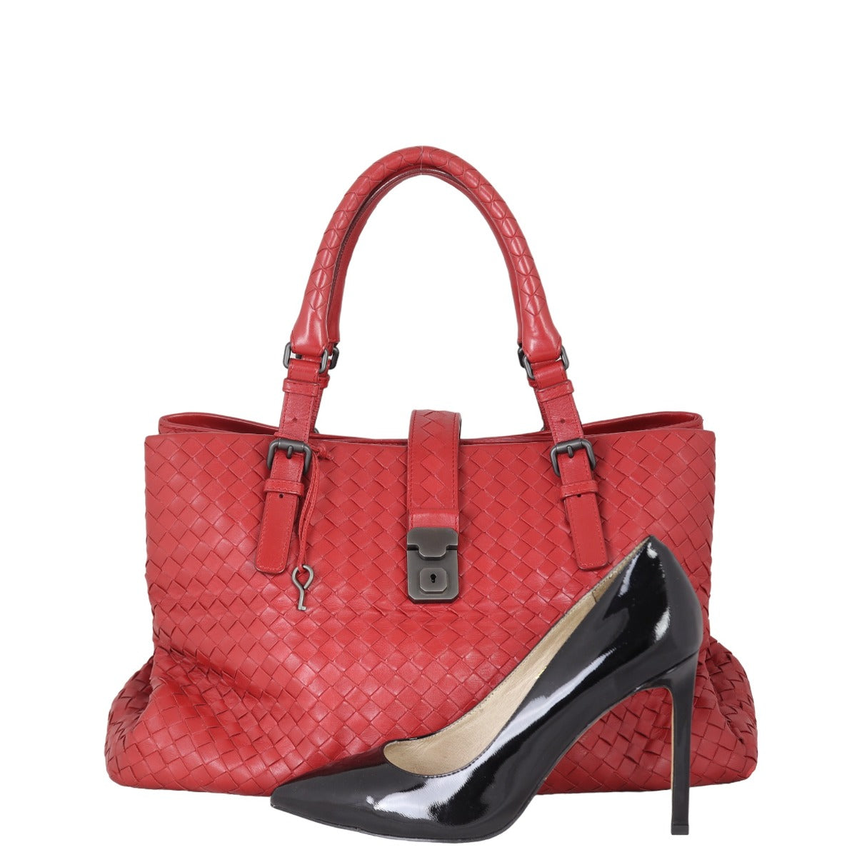 Bottega Veneta Intrecciato Roma Large Bag