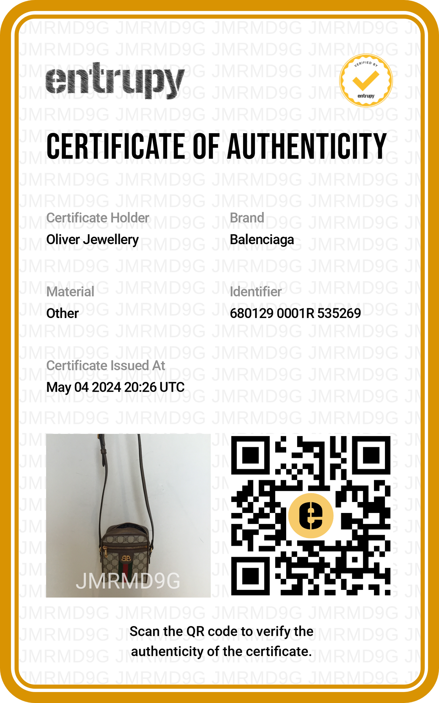 Balenciaga X Gucci The Hacker Project BB Supreme Canvas Web Mini Crossbody Bag