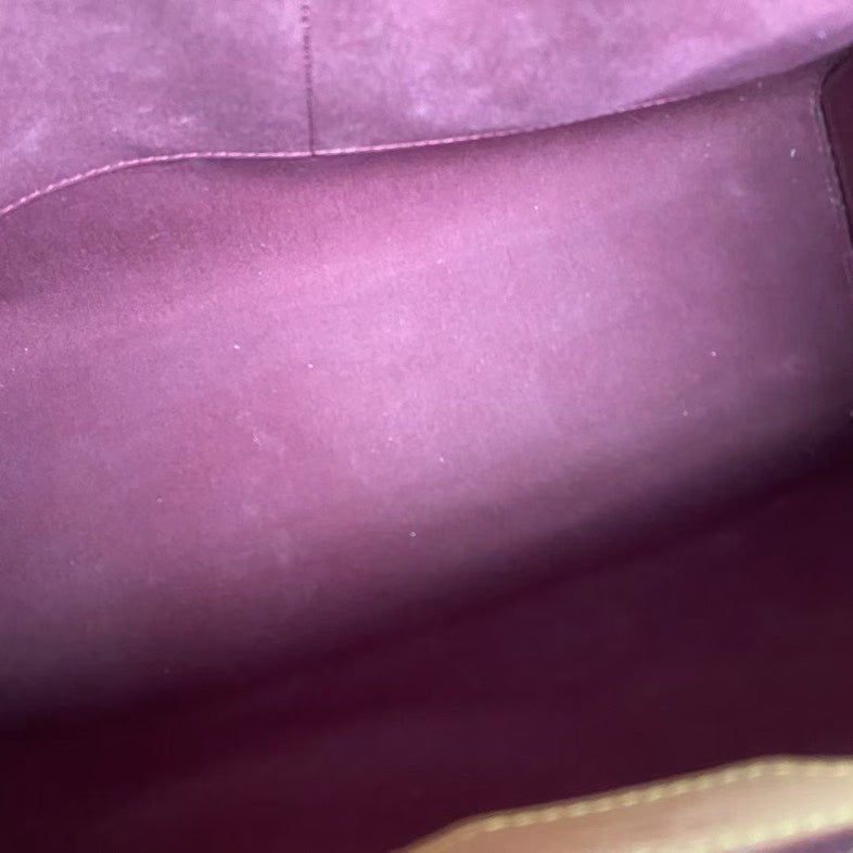 Louis Vuitton Brea Bag Burgundy Patent Leather