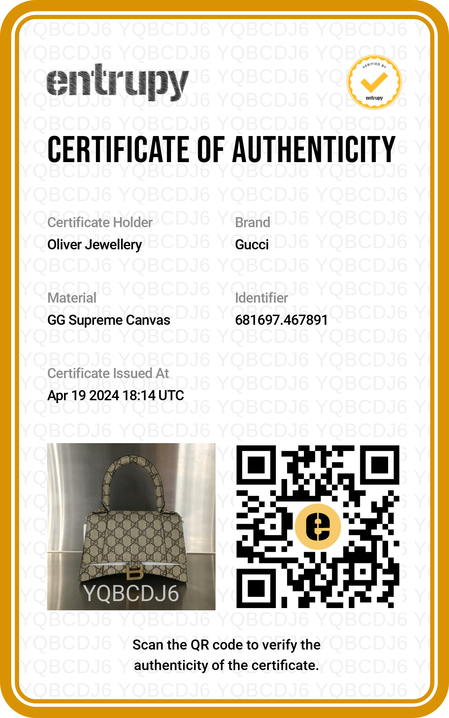 Gucci x Balenciaga The Hacker Project GG Supreme Small Hourglass Top Handle Bag