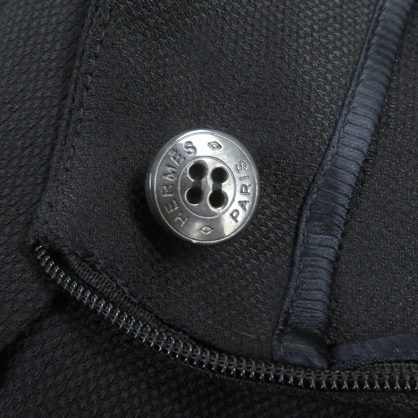 HERMES Wrap skirt Rayon Dark navy 40