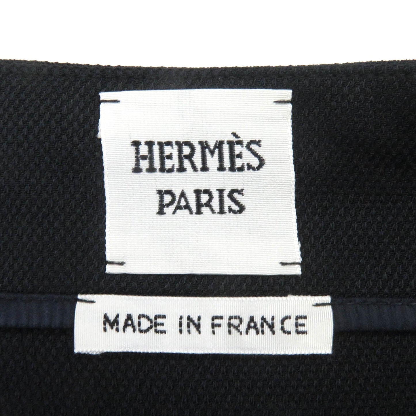 HERMES Wrap skirt Rayon Dark navy 40
