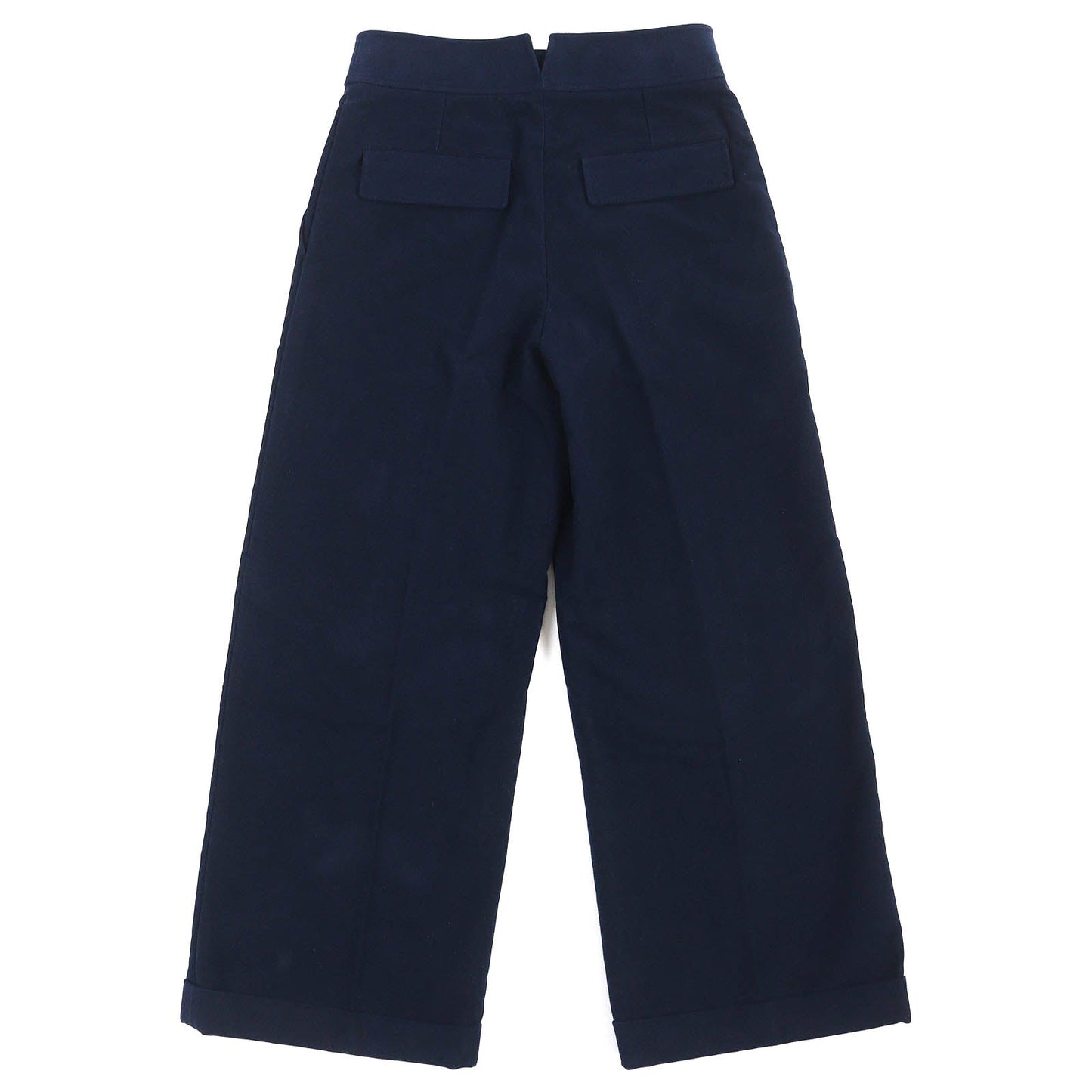 HERMES Wide pants 3E0419DM cotton Navy 34