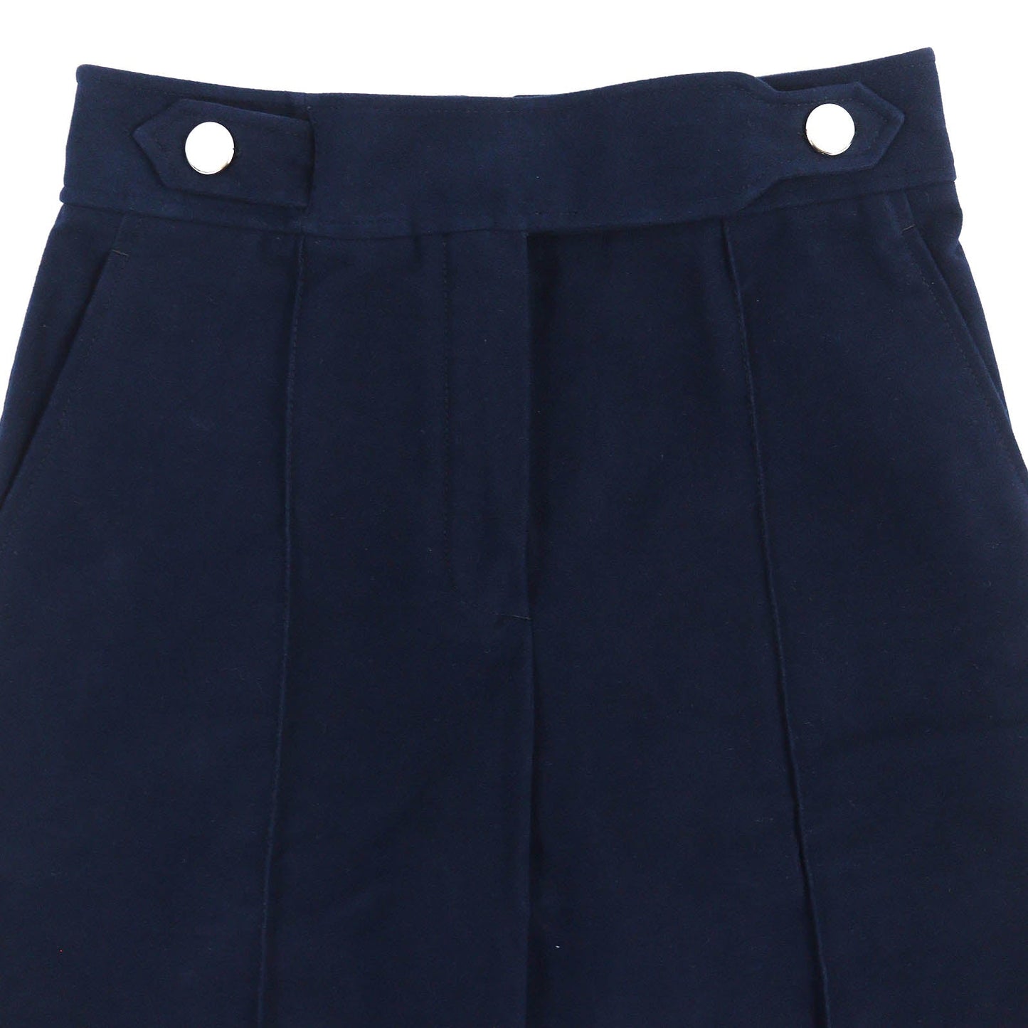 HERMES Wide pants 3E0419DM cotton Navy 34