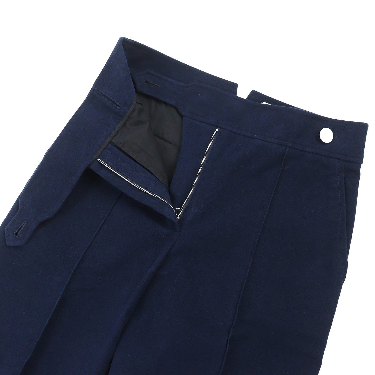 HERMES Wide pants 3E0419DM cotton Navy 34