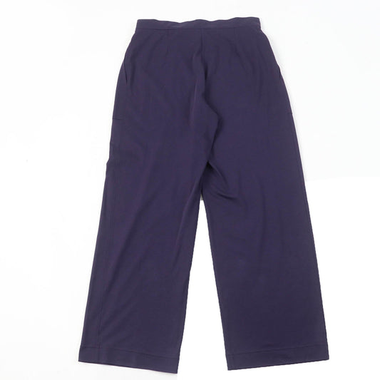 HERMES Wide pants cotton purple 36