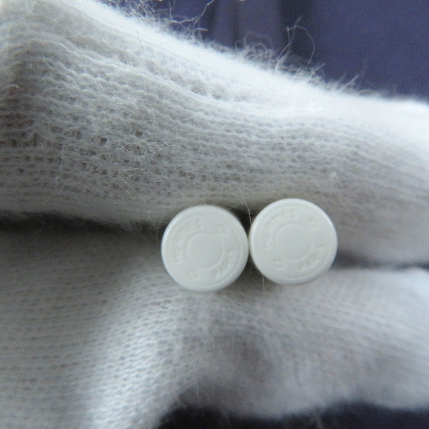 HERMES Wide pants cotton purple 36