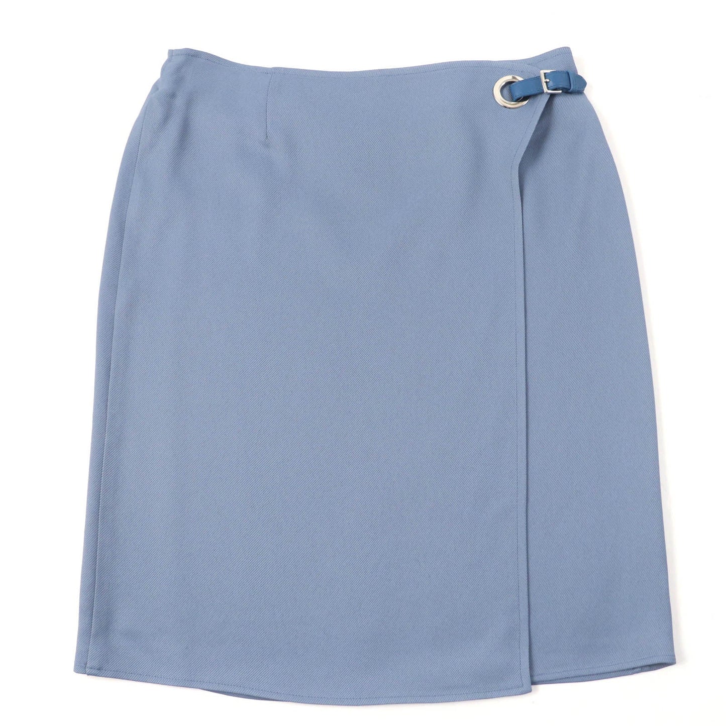 HERMES Wrap skirt Rayon Blue type 38