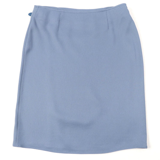 HERMES Wrap skirt Rayon Blue type 38