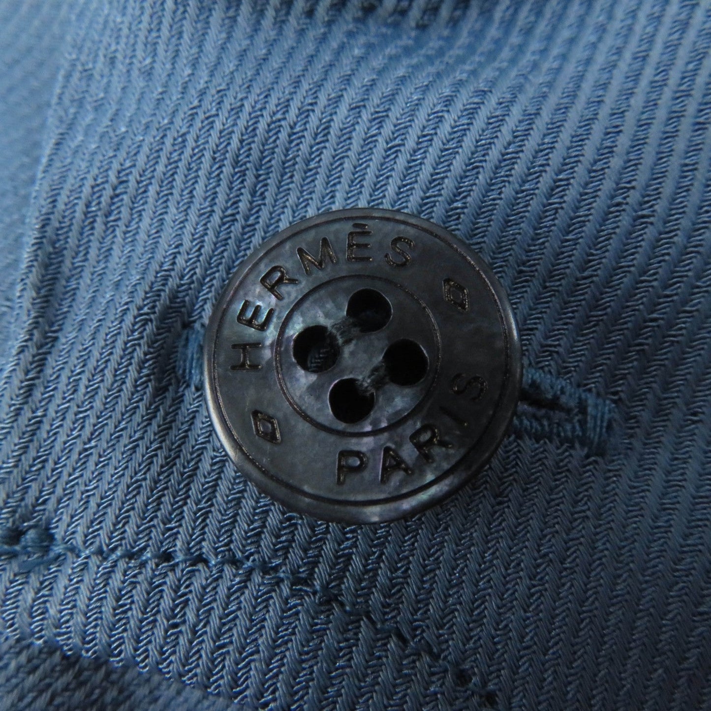 HERMES Wrap skirt Rayon Blue type 38