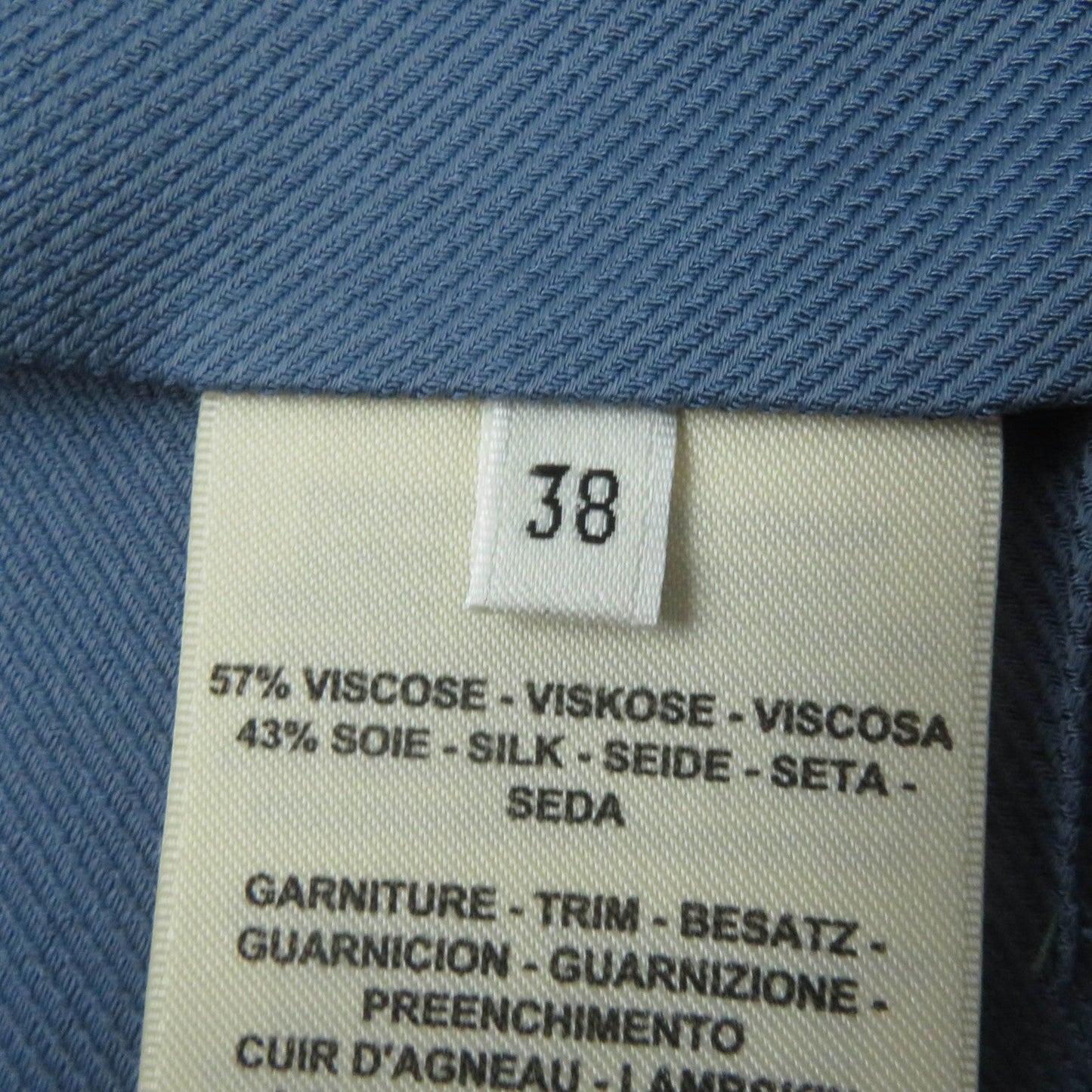 HERMES Wrap skirt Rayon Blue type 38