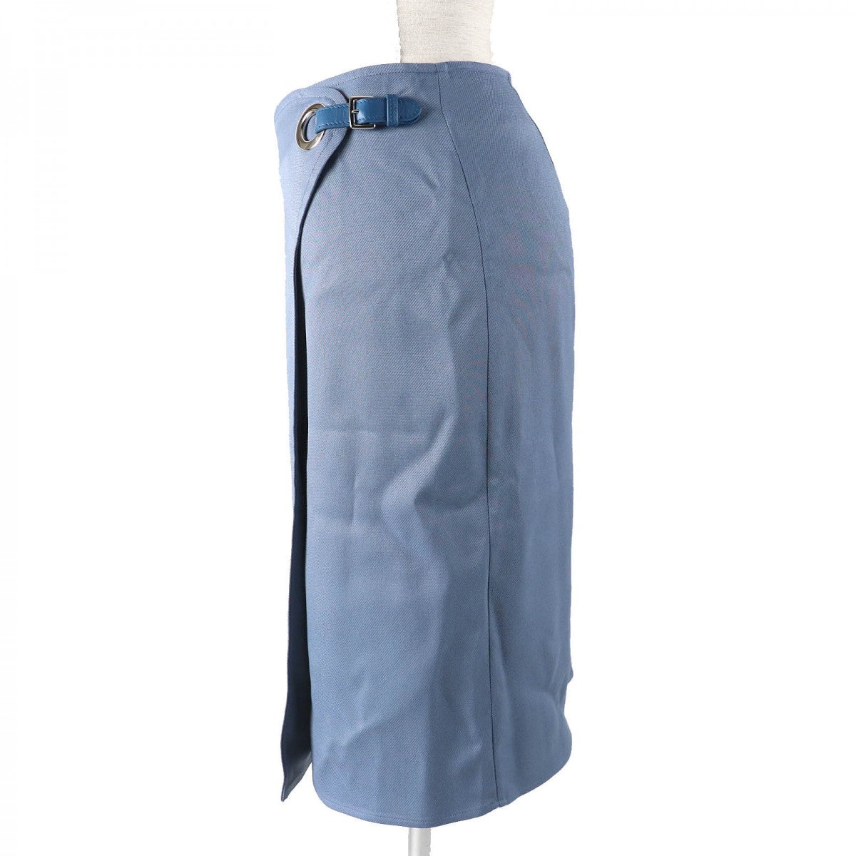 HERMES Wrap skirt 2E0315D8 Rayon Blue type 34