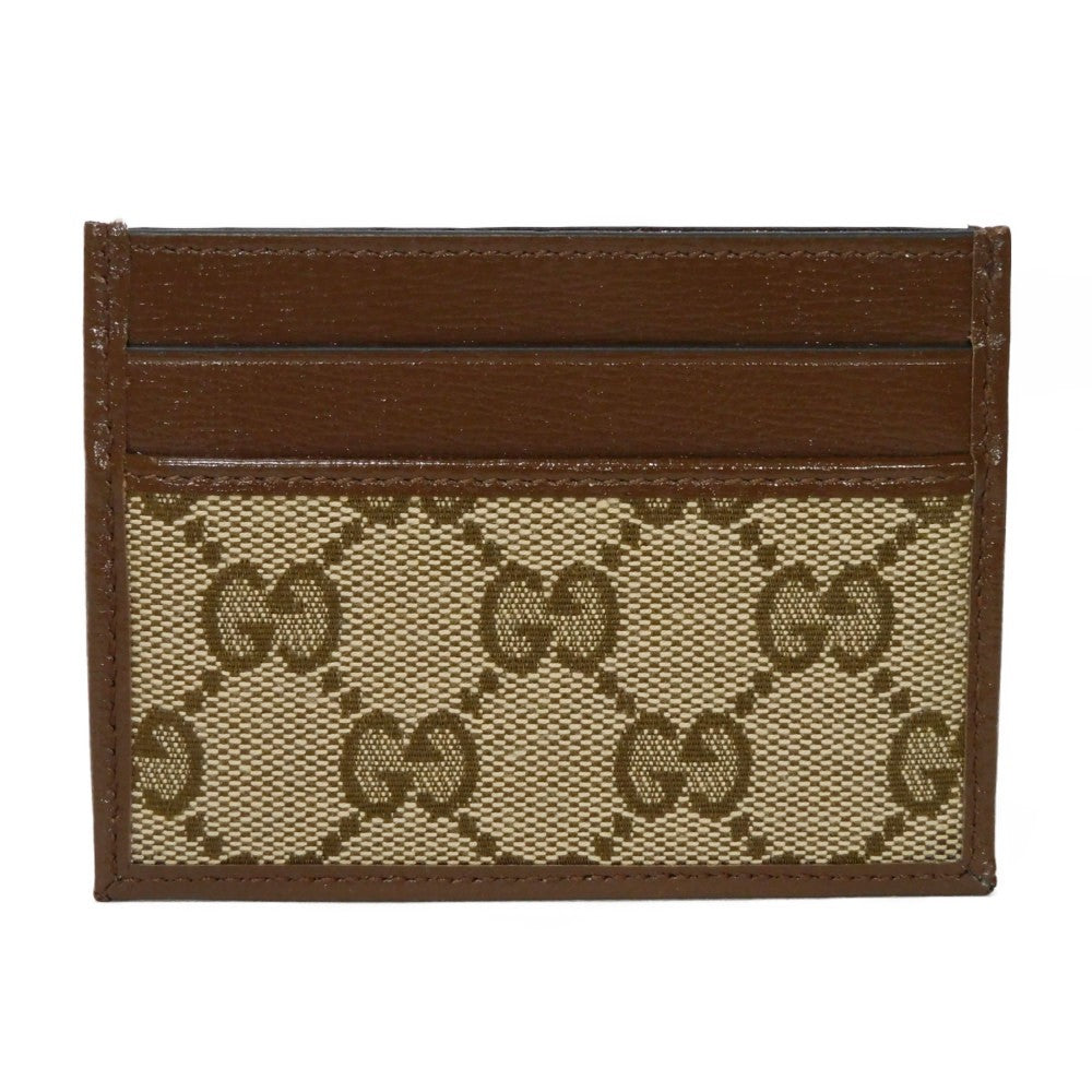 GUCCI Card Case 681709 GY5SN 8563 GG canvas x calf leather beige The Hacker Project GG Canvas Un d Balenciaga Neo Classic Card Holder unisex(Unisex)