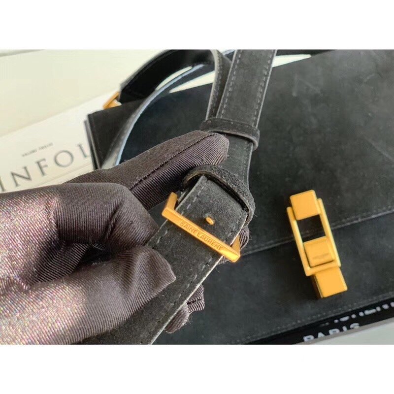 Top Quality Le Carre Satchel Black For Women 9in/23cm YSL