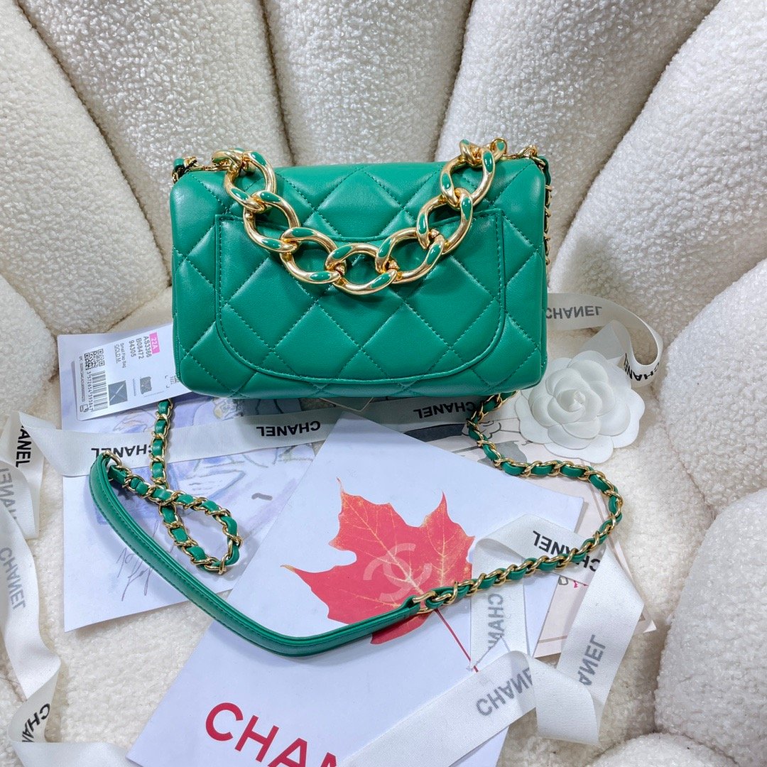 CHL Top Qualityap Bag Gold Hardware Green For Women Handbags, Shoulder Bags 7.9in/20cm AS3366
