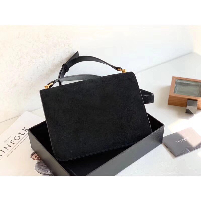 Top Quality Le Carre Satchel Black For Women 9in/23cm YSL
