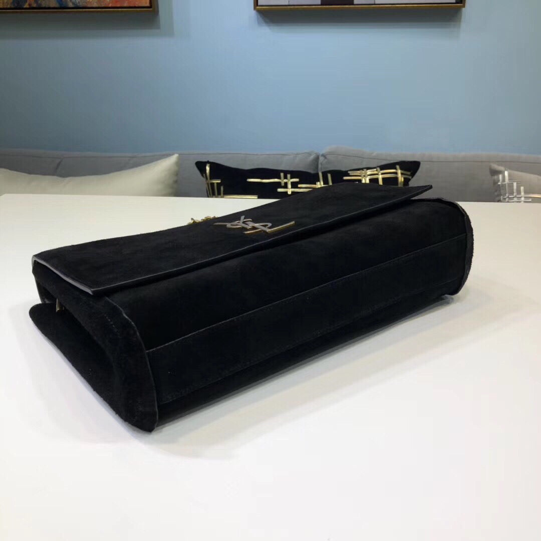 Top Quality Kate MeTop Qualityum Reversible Chain Bag Black For Women 28.5in/11.2cm YSL 5538040UD7W1000