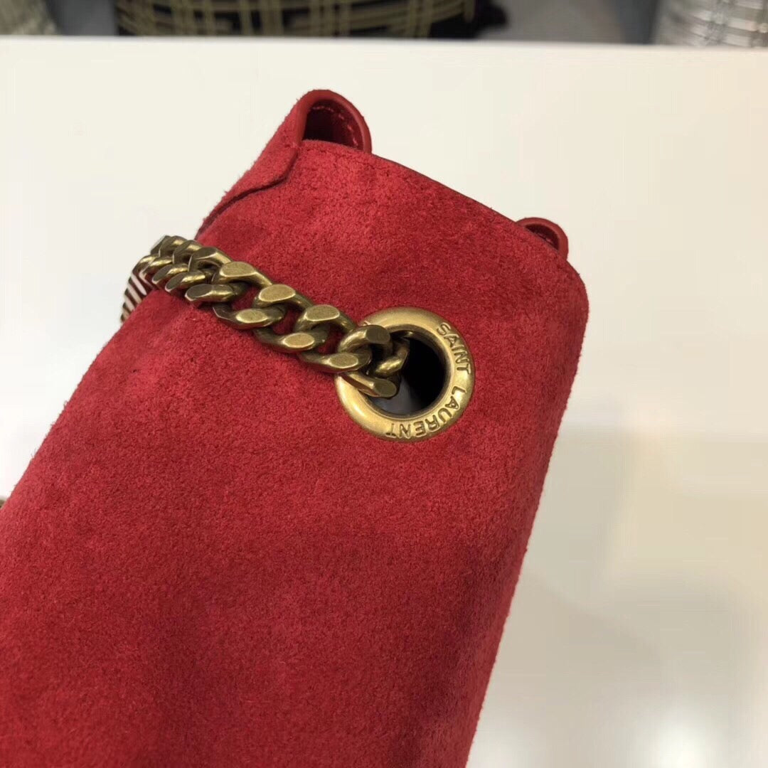 Top Quality Kate MeTop Qualityum Reversible Chain Bag Red For Women 28.5in/11.2cm YSL 