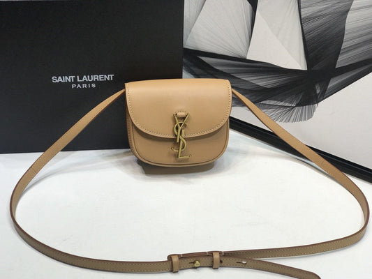 Top Quality Kaia Small Satchel Brown For Women 7.2in/18.5cm YSL 619740BWR6W2725