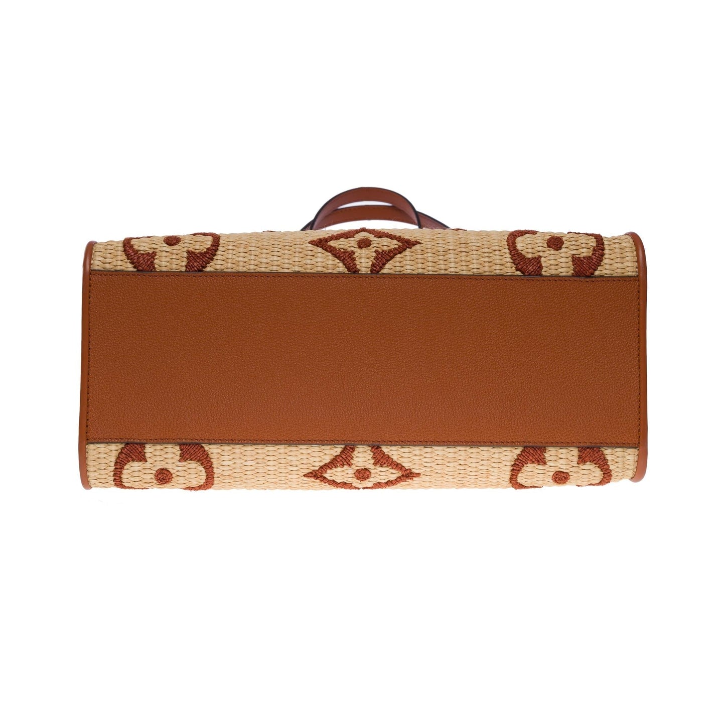 LOUIS VUITTON Amazing limited edition Raffia Onthego MM Tote shoulder bag, GHW