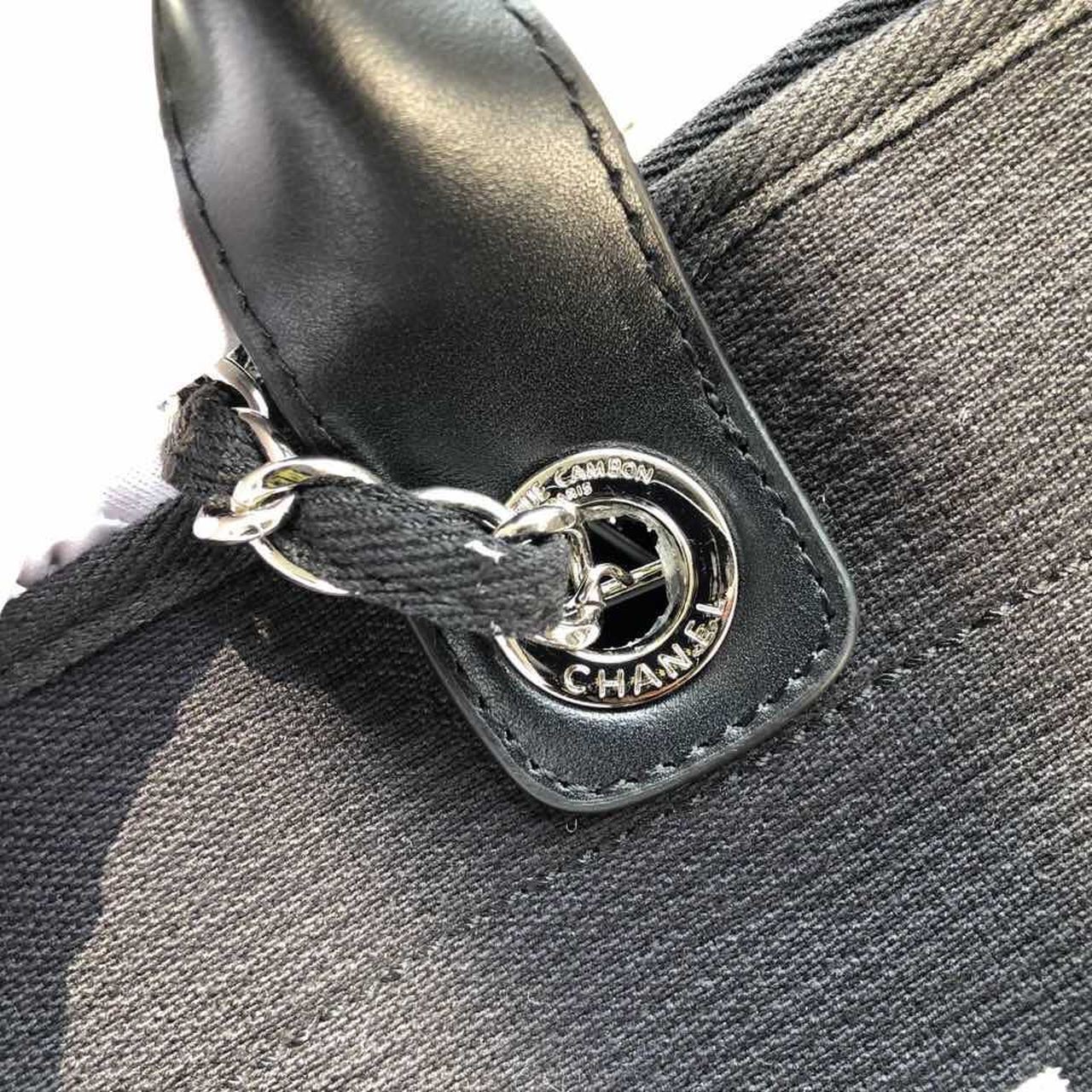 CHL Deauville Tote Canvas Bag Black For Women Handbags, Shoulder Bags 15in/38cm A66941