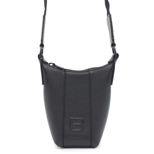 BALENCIAGA Hourglass Shoulder Black644722 Leather